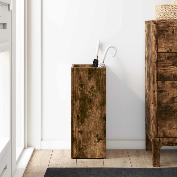 Holz Schirmständer Geräucherte Eiche