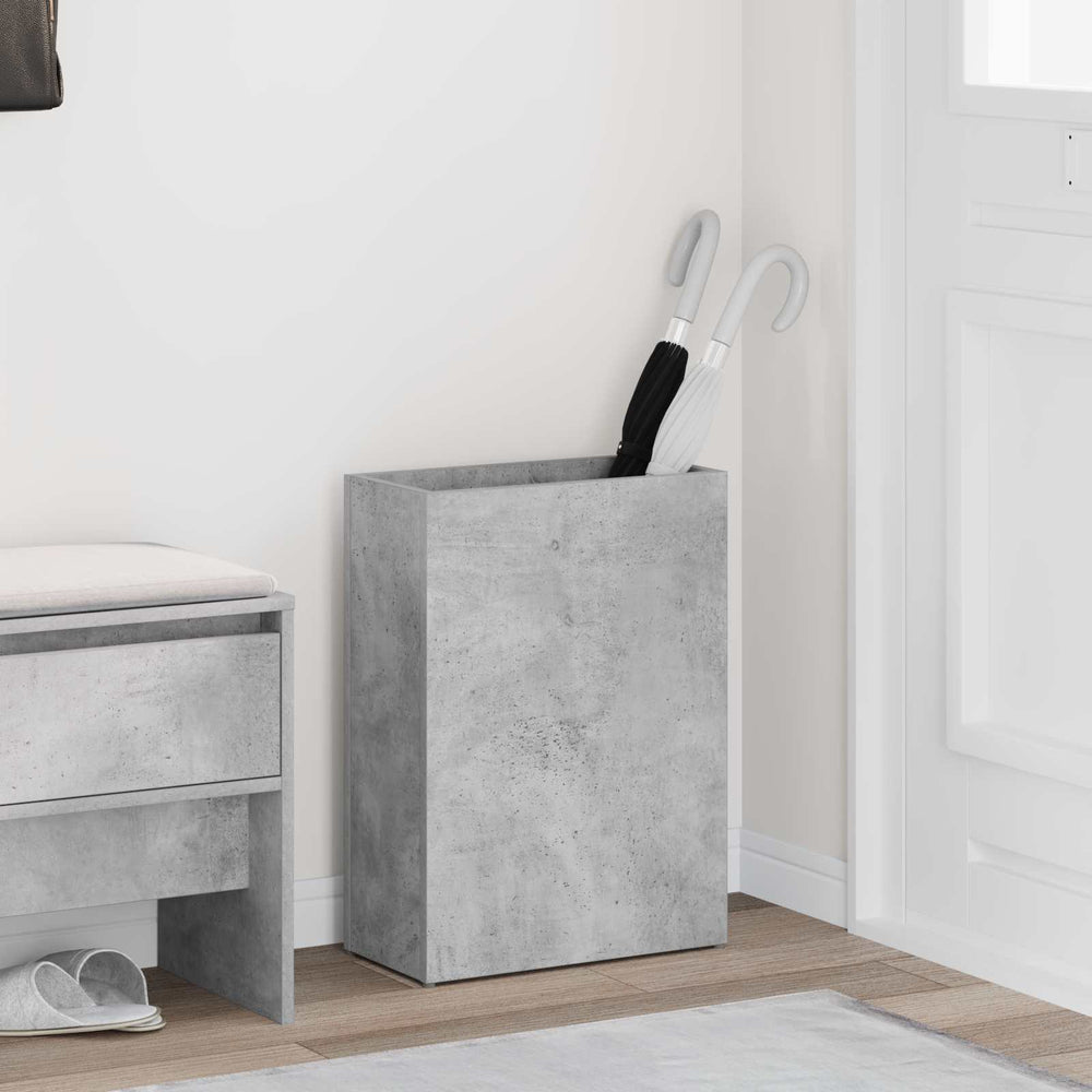 Schirmständer Beton Grau Holzwerkstoff