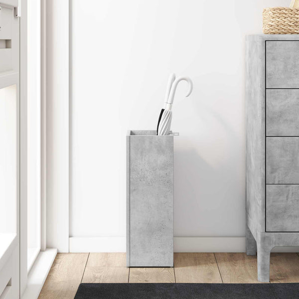 Schirmständer Beton Grau Holzwerkstoff