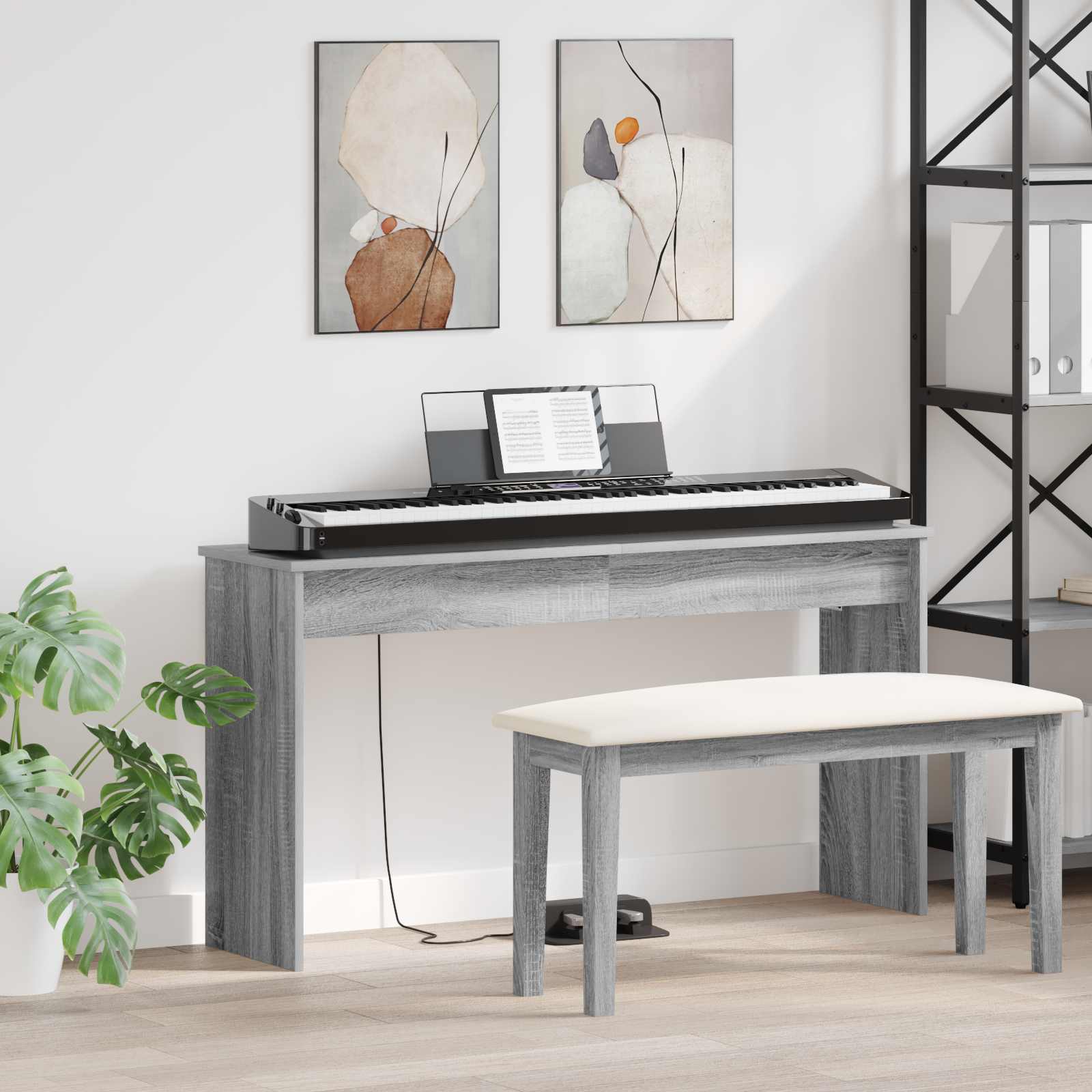 Keyboardständer Graues Sonoma