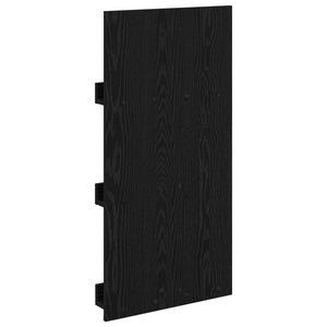 Magazinregal Schwarz Eichenoptik