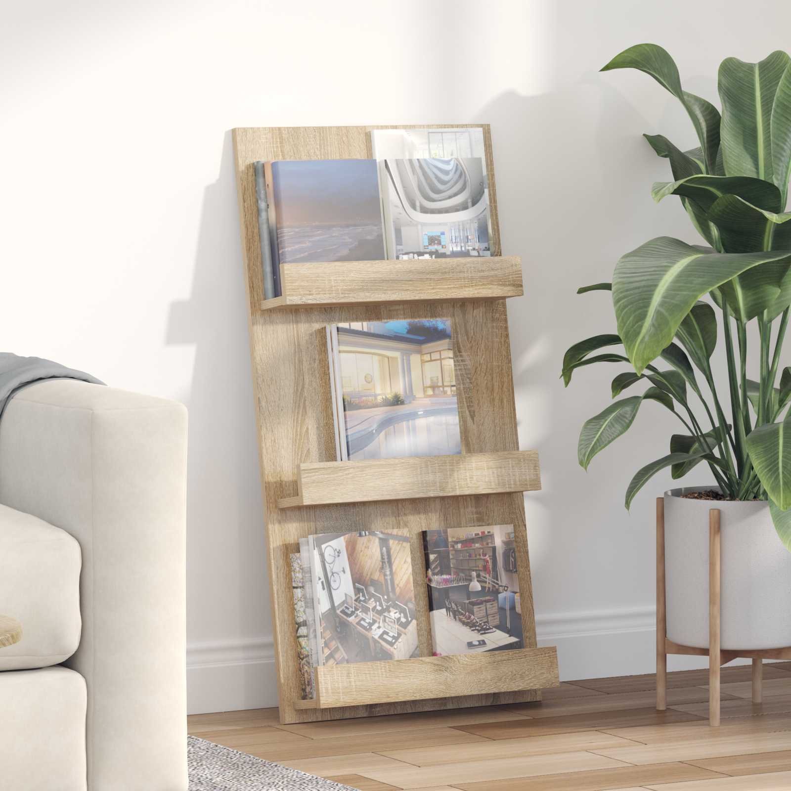 Magazinregal Sonoma Eiche 51x102 cm