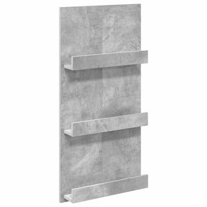 Graues Magazinregal aus Holz