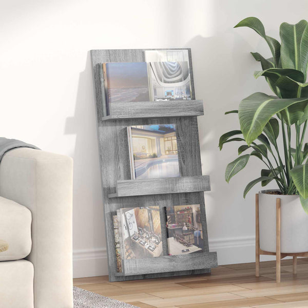Magazinregal Sonoma Grau 51x102 cm