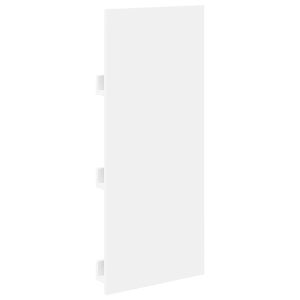 Weißes Magazinregal mit Fach, 102 cm hoch