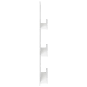 Weißes Magazinregal mit Fach, 102 cm hoch