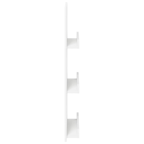 Weißes Magazinregal mit Fach, 102 cm hoch