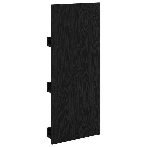 Magazinregal Schwarz Eichen-Optik