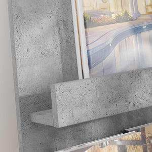 Zeitschriftenregal Beton Grau 43x102 cm