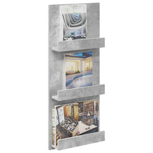 Zeitschriftenregal Beton Grau 43x102 cm