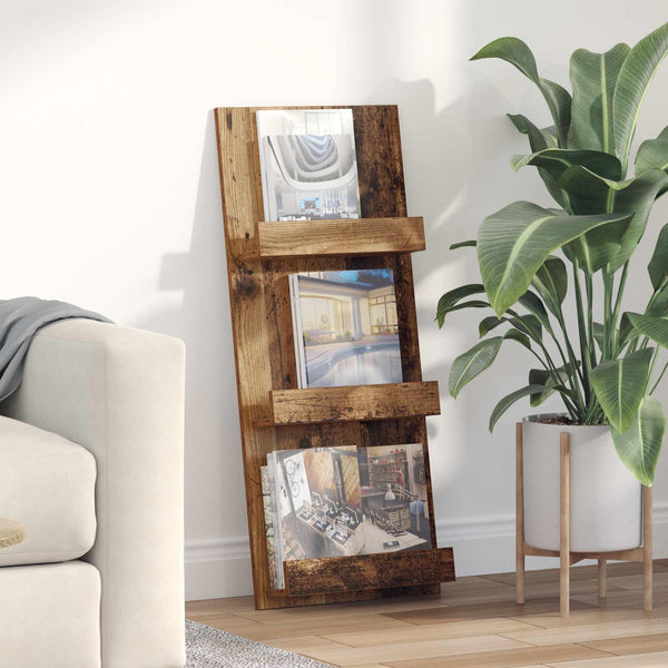 Zeitschriftenregal Altholz 43x102cm