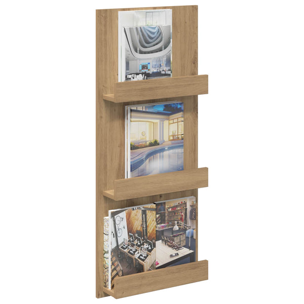 Magazinregal Artisan-Eiche - Moderner Zeitschriftenständer aus Holzwerkstoff