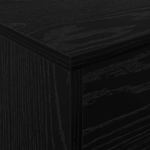 Zeitschriftenregal Schwarz Eiche 70x41x156cm