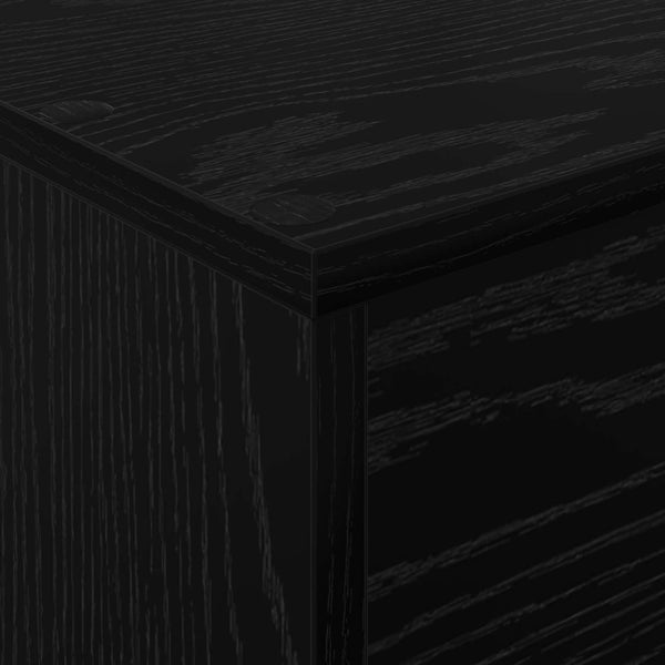 Zeitschriftenregal Schwarz Eiche 70x41x156cm