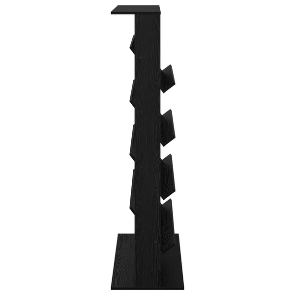 Zeitschriftenregal Schwarz Eiche 70x41x156cm