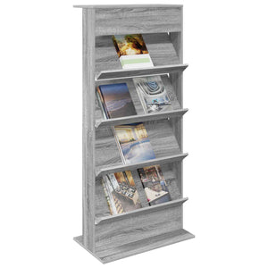 Magazinregal Sonoma Grau 70x41x156cm