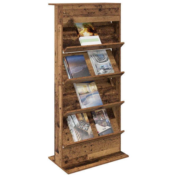 Zeitschriftenregal Altholz 70x41x156cm