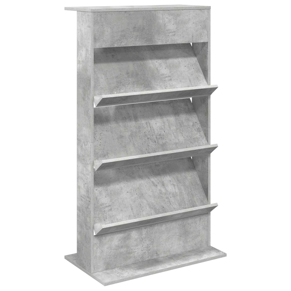 Graues Magazinregal Betonoptik 70x41x126cm