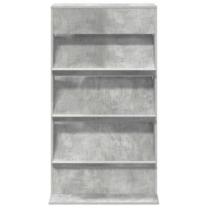 vidaXL Étagère de rangement en béton gris 70 x 41 x 126 cm en bois d'ingénierie