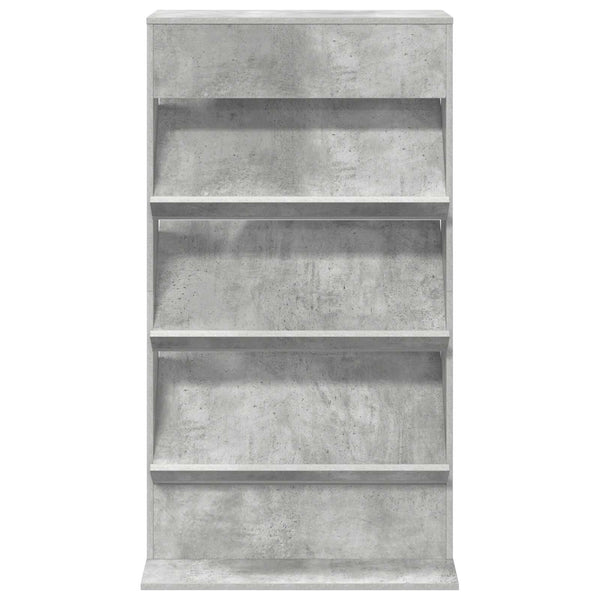 vidaXL Étagère de rangement en béton gris 70 x 41 x 126 cm en bois d'ingénierie