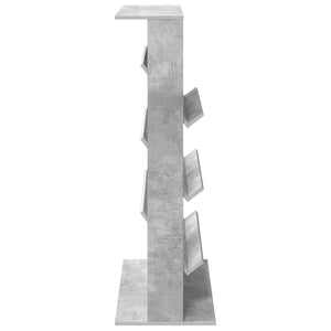 vidaXL Étagère de rangement en béton gris 70 x 41 x 126 cm en bois d'ingénierie