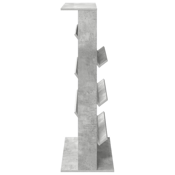 vidaXL Étagère de rangement en béton gris 70 x 41 x 126 cm en bois d'ingénierie
