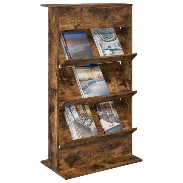 Magazinregal Geräucherte Eiche 70x41x126 cm