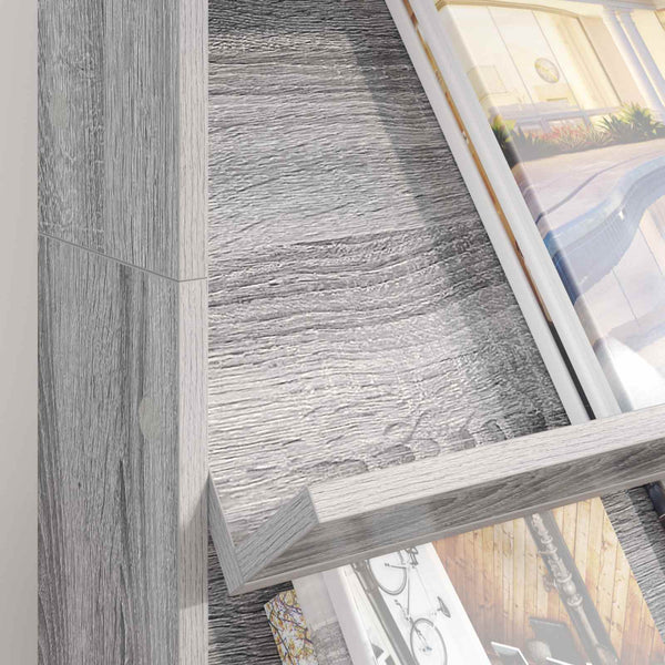Zeitschriftenregal Sonoma Grau 70x41x126cm