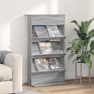 Zeitschriftenregal Sonoma Grau 70x41x126cm