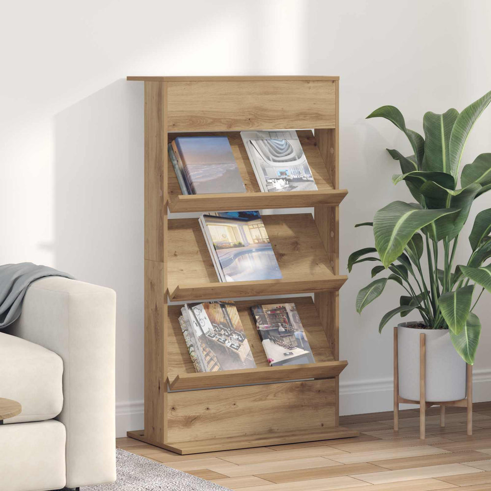 Zeitschriftenregal Artisan Eiche 70x41x126cm
