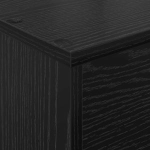 Magazinregal Schwarz Eiche 70x41x96cm