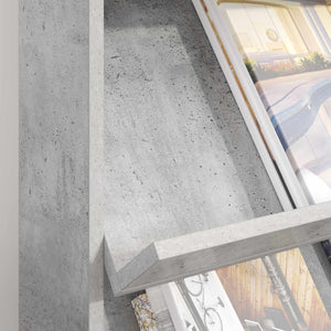 Magazinregal Beton Grau 70x41x96 cm