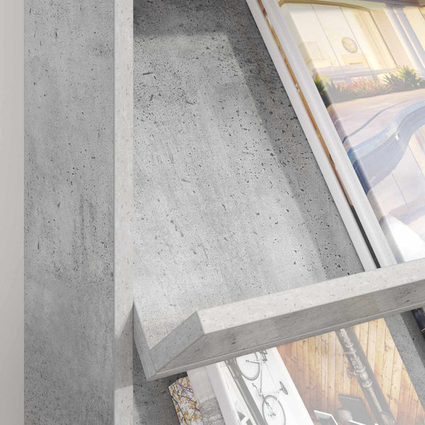 Magazinregal Beton Grau 70x41x96 cm