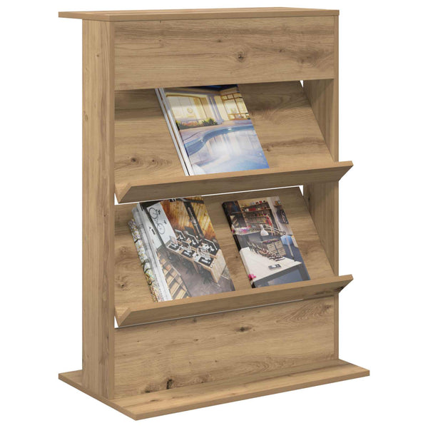 Zeitschriftenregal Artisan Eiche 70x41x96 cm