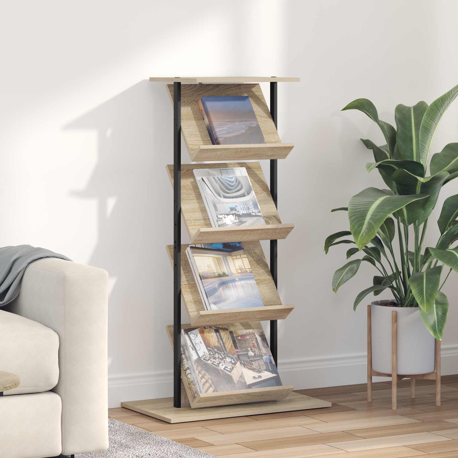 Magazinregal Sonoma-Eiche
