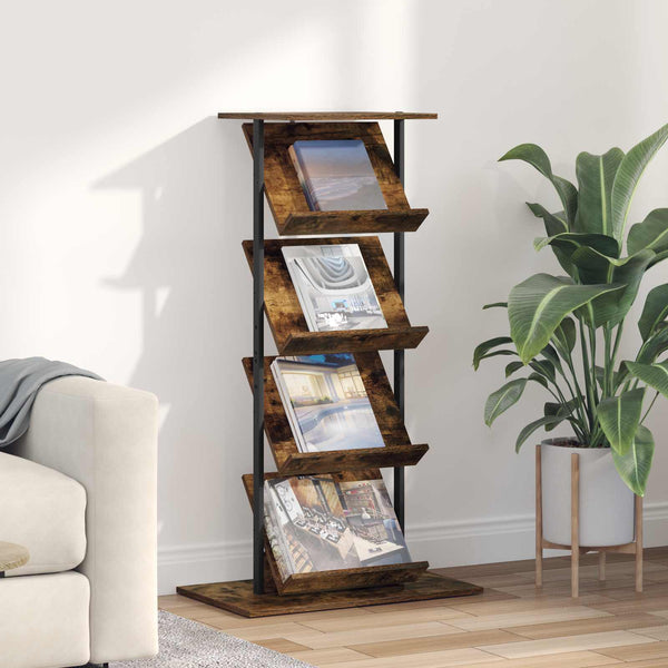Magazinregal Geräucherte Eiche 68x40x123.5cm