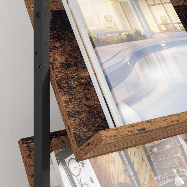 Zeitschriftenregal Altholz 68x40x123.5 cm