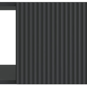 Schwarzer Couchtisch 90x50 cm