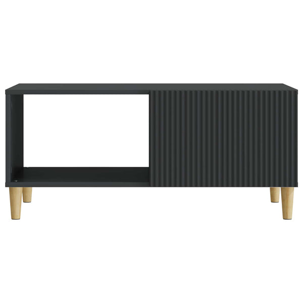 Schwarzer Couchtisch 90x50 cm
