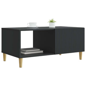 Schwarzer Couchtisch 90x50 cm