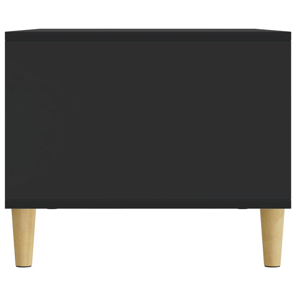 Schwarzer Couchtisch 90x50 cm