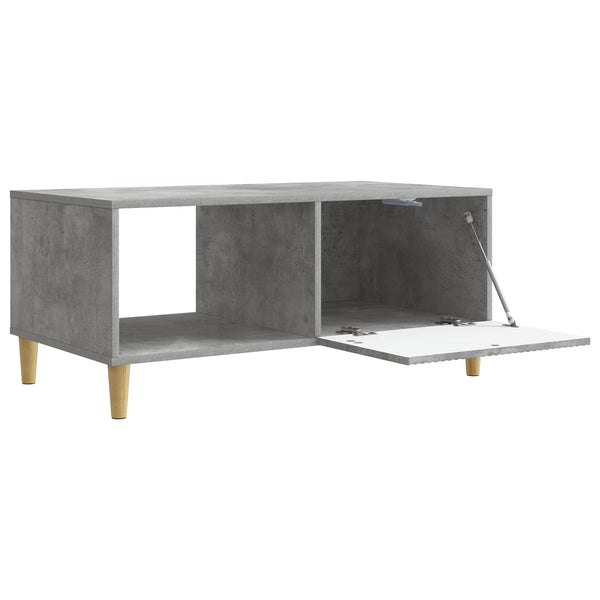 Betongrauer Couchtisch 90x50 cm