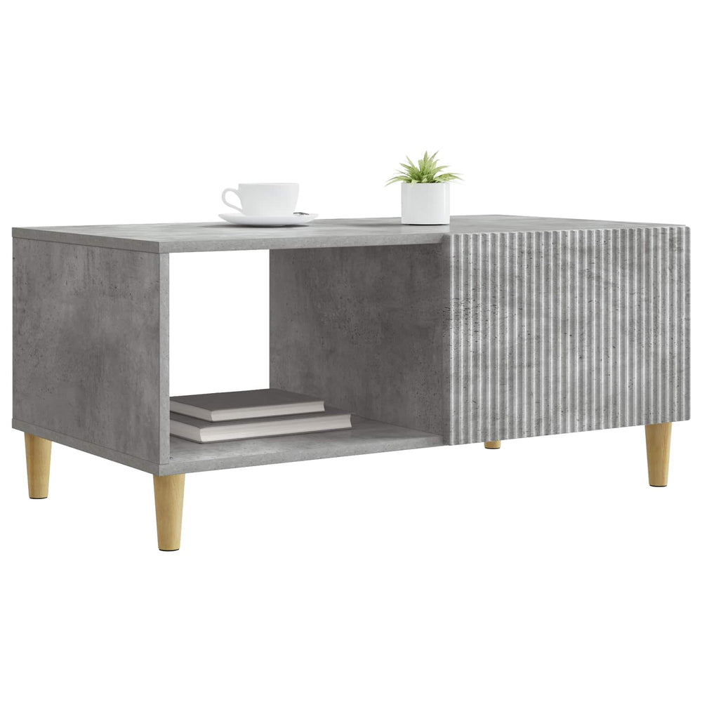 Betongrauer Couchtisch 90x50 cm