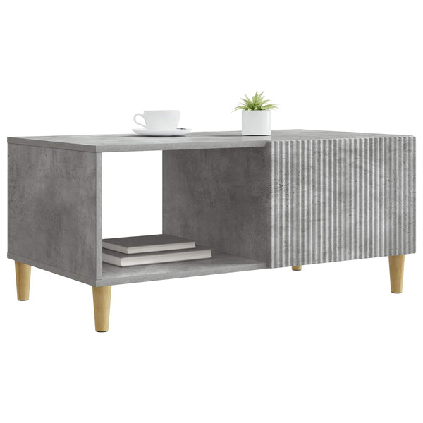 Betongrauer Couchtisch 90x50 cm