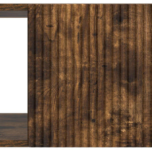 vidaXL Table basse chêne fumé 90 x 50 x 40 cm bois d'ingénierie