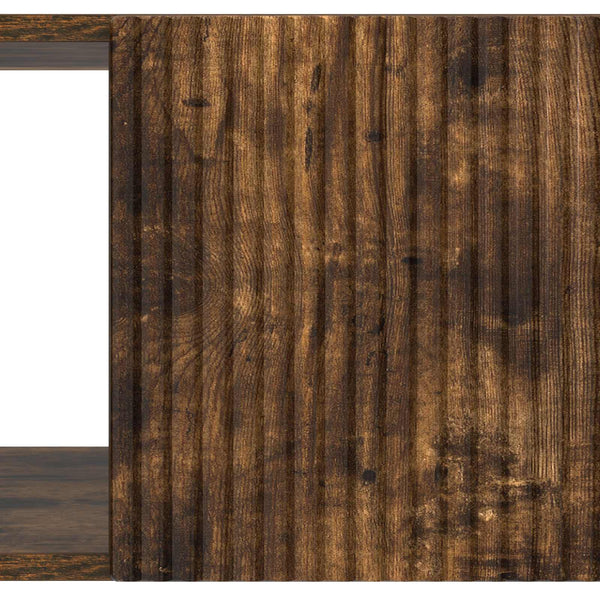 vidaXL Table basse chêne fumé 90 x 50 x 40 cm bois d'ingénierie