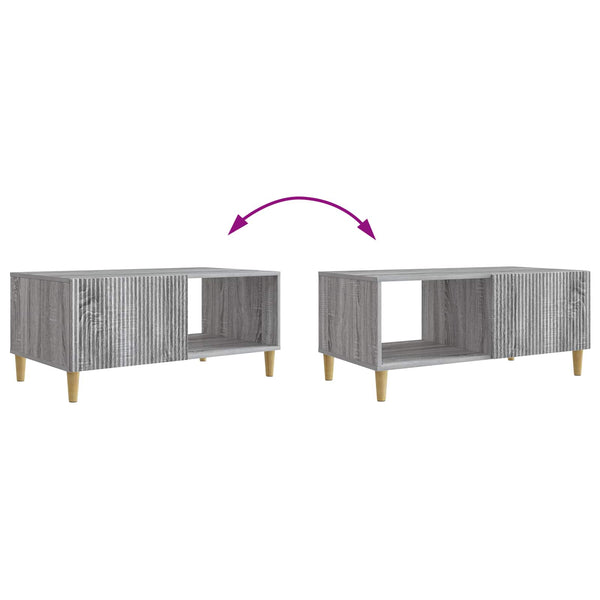 Couchtisch Sonoma Grau 90x50 cm