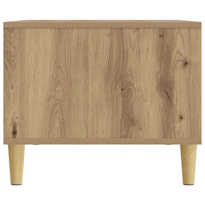 vidaXL Table basse en bois d'ingénierie chêne artisan 90 x 50 x 40 cm
