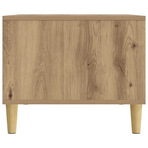 vidaXL Table basse en bois d'ingénierie chêne artisan 90 x 50 x 40 cm