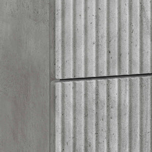 Betongrauer Nachttisch mit Schubladen